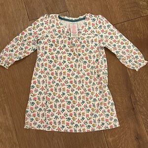 Mini Boden Sweet floral toddler nightgown 2-3 pajamas traditional Night Gown